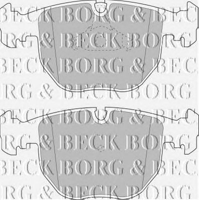 BORG & BECK bbp1595 -  Комплект тормозных колодок, дисковый тормоз